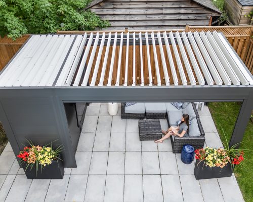 Shed with Pergola